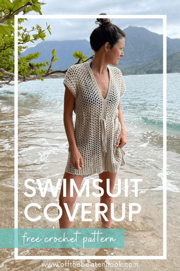 Crochet swimsuit cover up dress discount